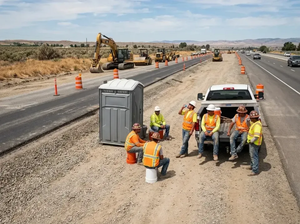highway-road-construction-crew-007 — frequently asked questions, Porta Potty and Restroom Rentals in Star Valley Ranch, WY